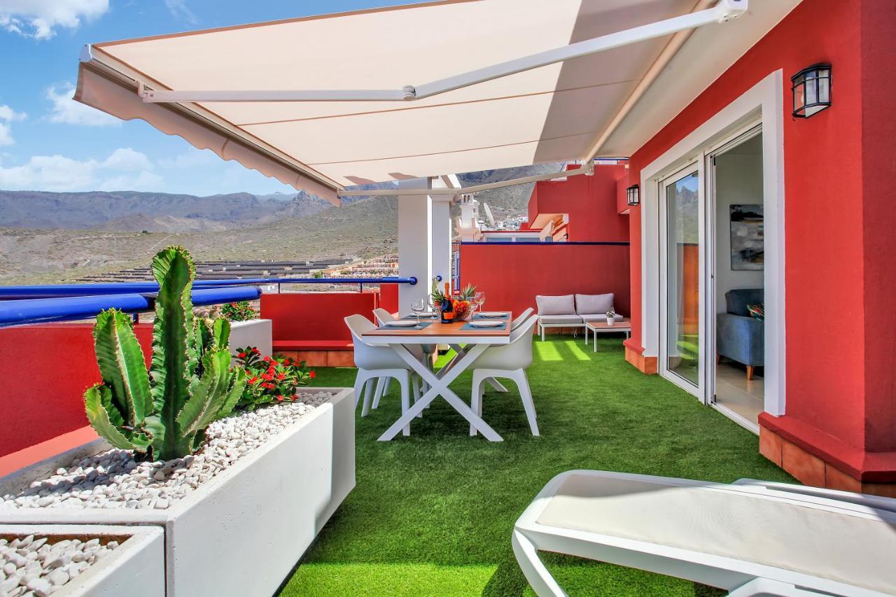 Wonderful View, Huge Terrace Solarium, Private Parking Appartamento Costa Adeje  Esterno foto